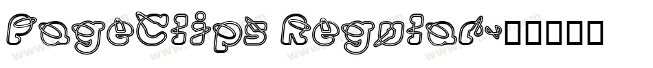 PageClips Regular字体转换
